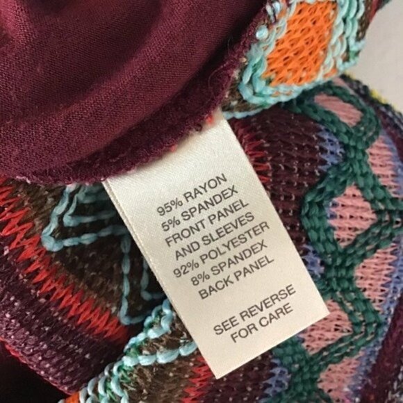 BKE Pieced Top Windsor Wine Mixed Fabric - Picture 7 of 7